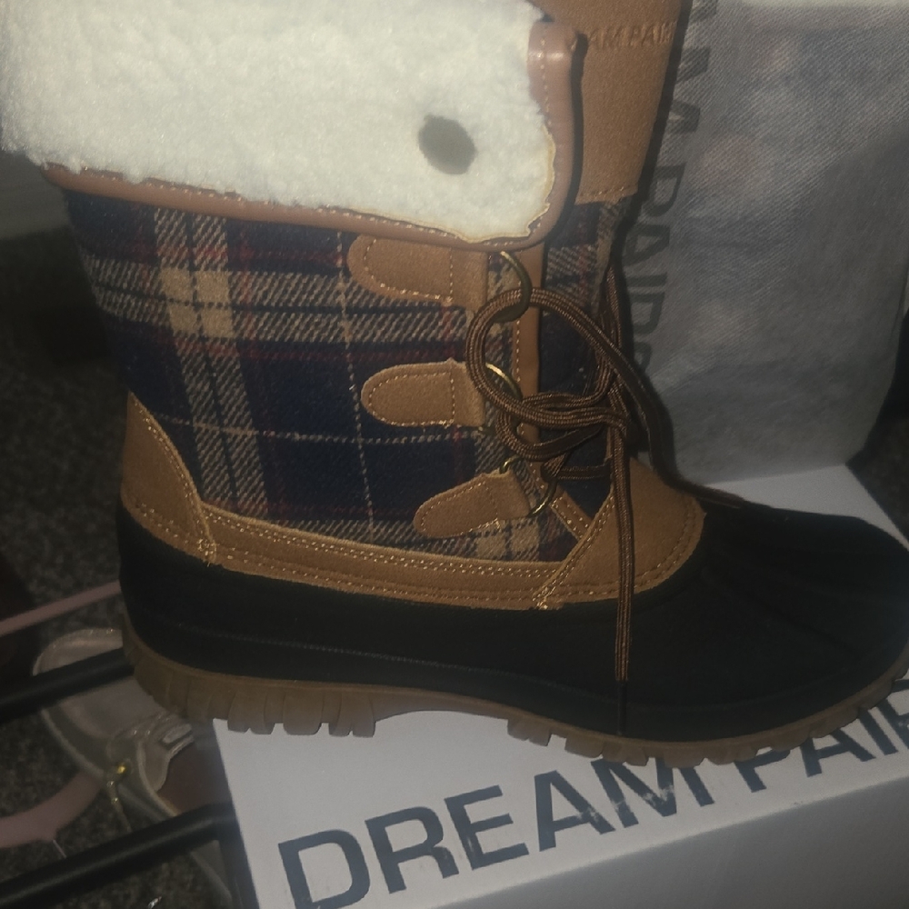 Dream Pairs Women's Lace Up Boots - Black, Brown, and Blue